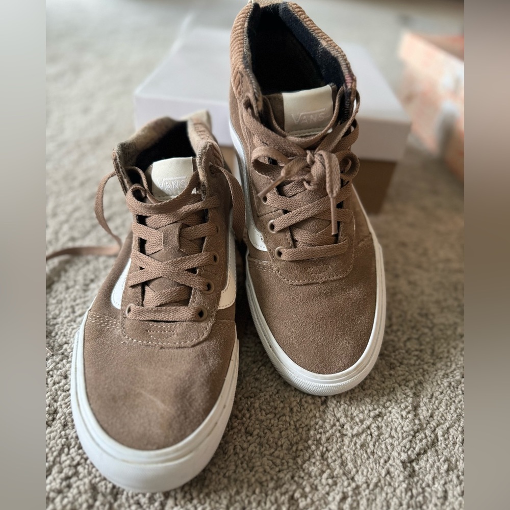Vans light brown high top 7.5
